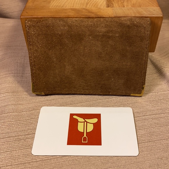 NWOT English Leather leather card wallet - Picture 2 of 15